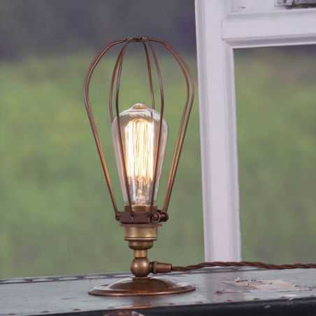 Edison Cage Lamp Vintage Lighting  Smithers of Stamford £ 160.00 Store UK, US, EU, AE,BE,CA,DK,FR,DE,IE,IT,MT,NL,NO,ES,SE