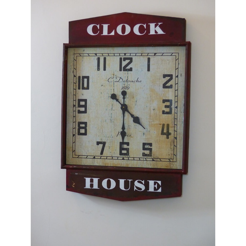 Red Station Clock Smithers Archives £209.00 Iron product_features