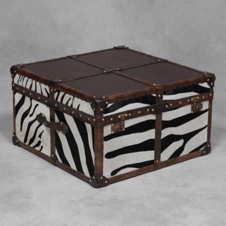 Zebra Hide Trunk Smithers Archives Smithers of Stamford £1,425.00 Store UK, US, EU, AE,BE,CA,DK,FR,DE,IE,IT,MT,NL,NO,ES,SE