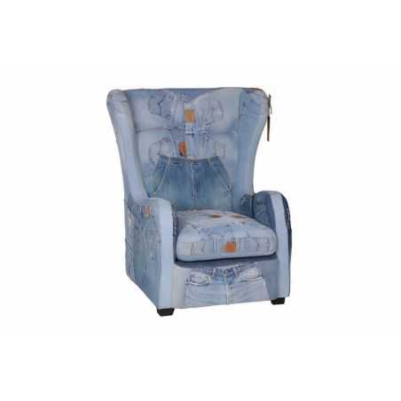 Denim Armchair Repurposed Furniture Smithers of Stamford £3,375.00 Store UK, US, EU, AE,BE,CA,DK,FR,DE,IE,IT,MT,NL,NO,ES,SE