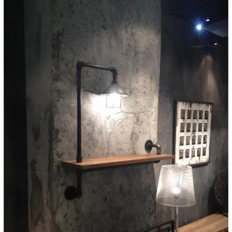 Industrial Wall Light Shelving Smithers Archives £341.00 All Rooms Mango Wood product_features