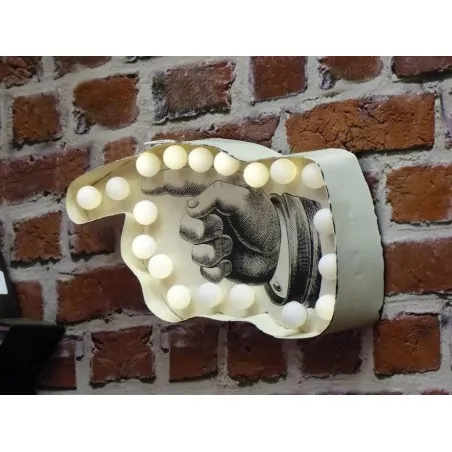 Flashing Hand Light Bulb Sign Smithers Archives £30.00 Iron product_features