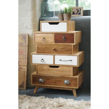 Stacked Chest of Drawers Smithers Vintage Furniture £741.00 All Rooms Mango Wood product_features