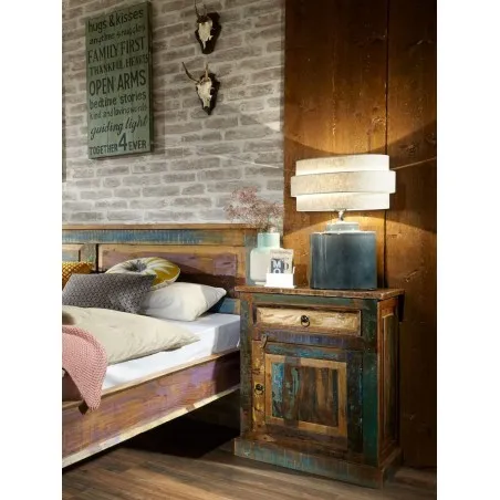 River Thames Bedside Cabinet Smithers Reclaimed Wood Furniture £518.00 Bedroom Reclaimed Boat Wood product_features