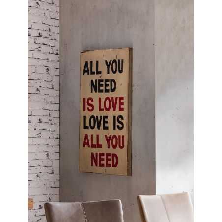 All You Need Is Love Sign Smithers Archives Smithers of Stamford £ 69.00 Store UK, US, EU, AE,BE,CA,DK,FR,DE,IE,IT,MT,NL,NO,E...