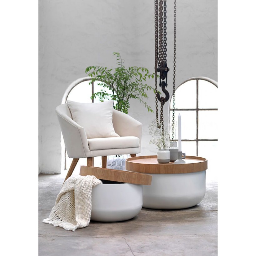 Olivia Coffee Tables Contemporary White Round Coffee Table • UK, US