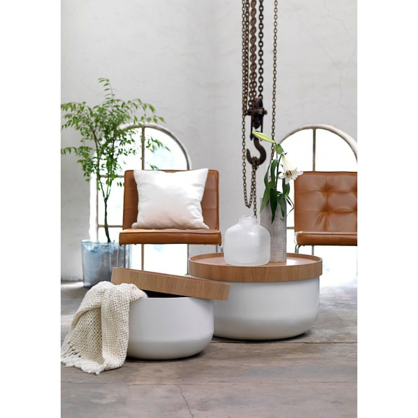 Olivia Coffee Tables Contemporary White Round Coffee Table • UK, US