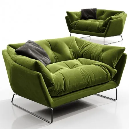 New York Suite Sofa by Saba Italia Saba Italia Sofas and Armchairs &pound;4,316.00 Living Room Nickel product_features
