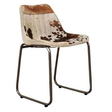 Leather Industrial Cowhide Dining Chair Smithers Archives Smithers of Stamford £222.50 Store UK, US, EU, AE,BE,CA,DK,FR,DE,IE...