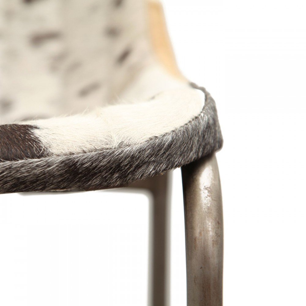 Leather Industrial Cowhide Dining Chair Smithers Archives £300.00 Dining Room Iron product_features