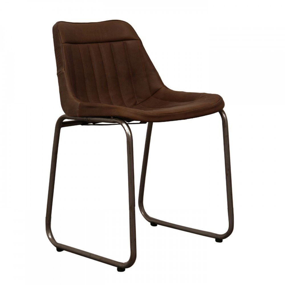 Leather Industrial Cowhide Dining Chair Smithers Archives £300.00 Dining Room Iron product_features