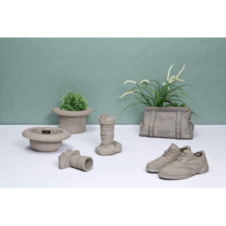 Concrete Top & Bowler Hat Garden Planter Retro Ornaments Seletti £57.50 Store UK, US, EU, AE,BE,CA,DK,FR,DE,IE,IT,MT,NL,NO,ES...