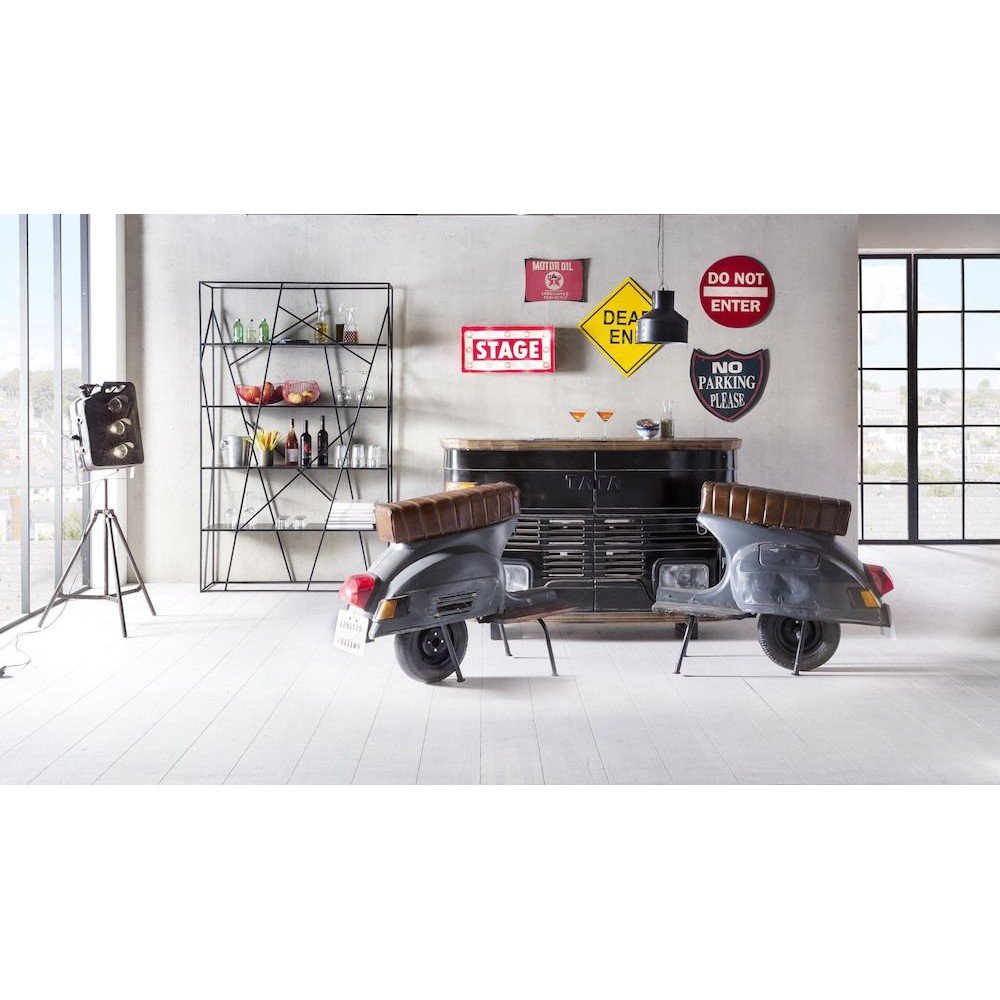 Vespa Scooter Bar Stool Smithers Used, Abused, & Reused £2,250.00      product_features