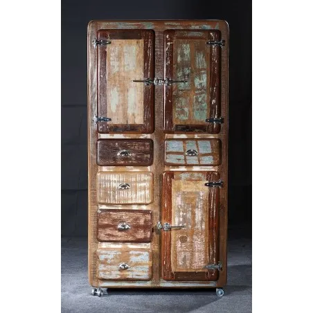 Fridge Boat Wood Tall Cabinet Smithers Cabinets & Sideboards £1,776.00 Kitchen Reclaimed Boat Wood product_features