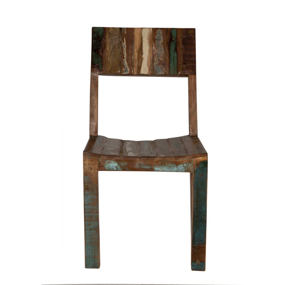Reclaimed Dining Chairs Commercial Strong Made From Recycled Wood