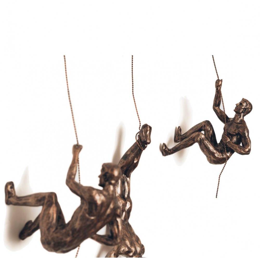 Climbing Men Wall Sculpture – Luxury Wall Art for Stairwell, Lounge, Office Smithers Retro Ornaments £85.00      product_feat...