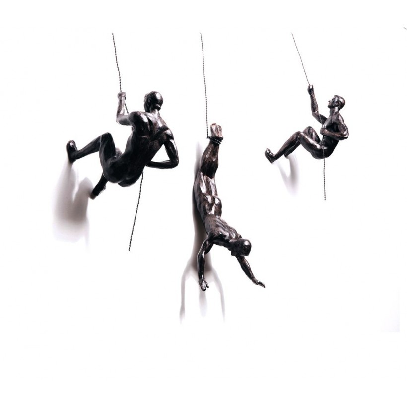 Climbing Men Accent Wall Decor Sculpture Figures Ornaments ART UK Sale