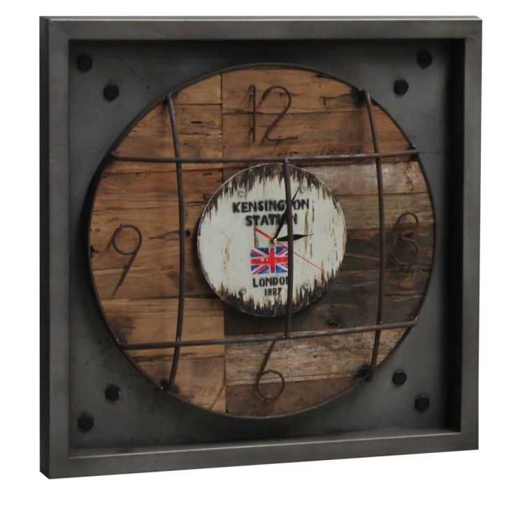 Industrial Kensington Station Clock Designer Clocks Smithers of Stamford £372.50 Store UK, US, EU, AE,BE,CA,DK,FR,DE,IE,IT,MT...