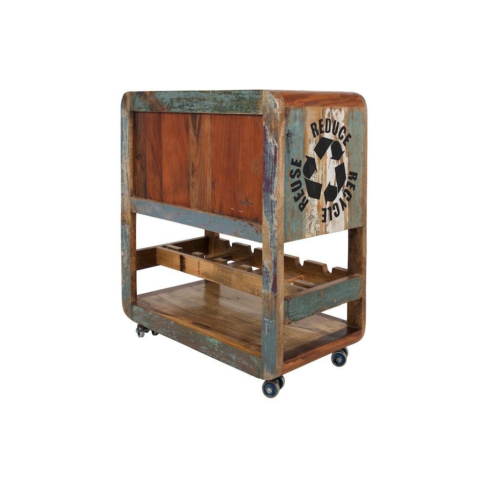 Reclaimed Wood Mini Bar Smithers Reclaimed Wood Furniture £1,375.00 All Rooms Reclaimed Boat Wood Iron product_features