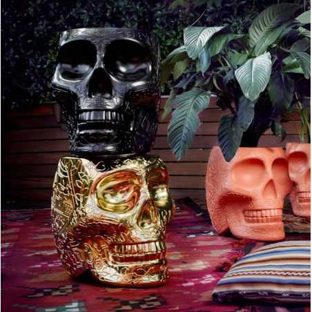 Qeeboo Mexico Skull Head Side Table Side Tables & Coffee Tables  £197.00 Store UK, US, EU, AE,BE,CA,DK,FR,DE,IE,IT,MT,NL,NO,E...