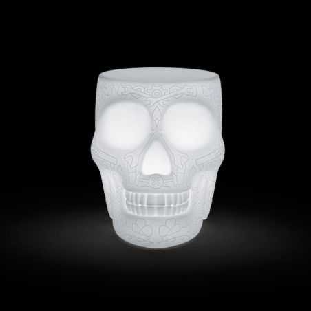 Qeeboo Mexico Skull Head Side Table Side Tables & Coffee Tables £278.00 Store UK, US, EU, AE,BE,CA,DK,FR,DE,IE,IT,MT,NL,NO,E...