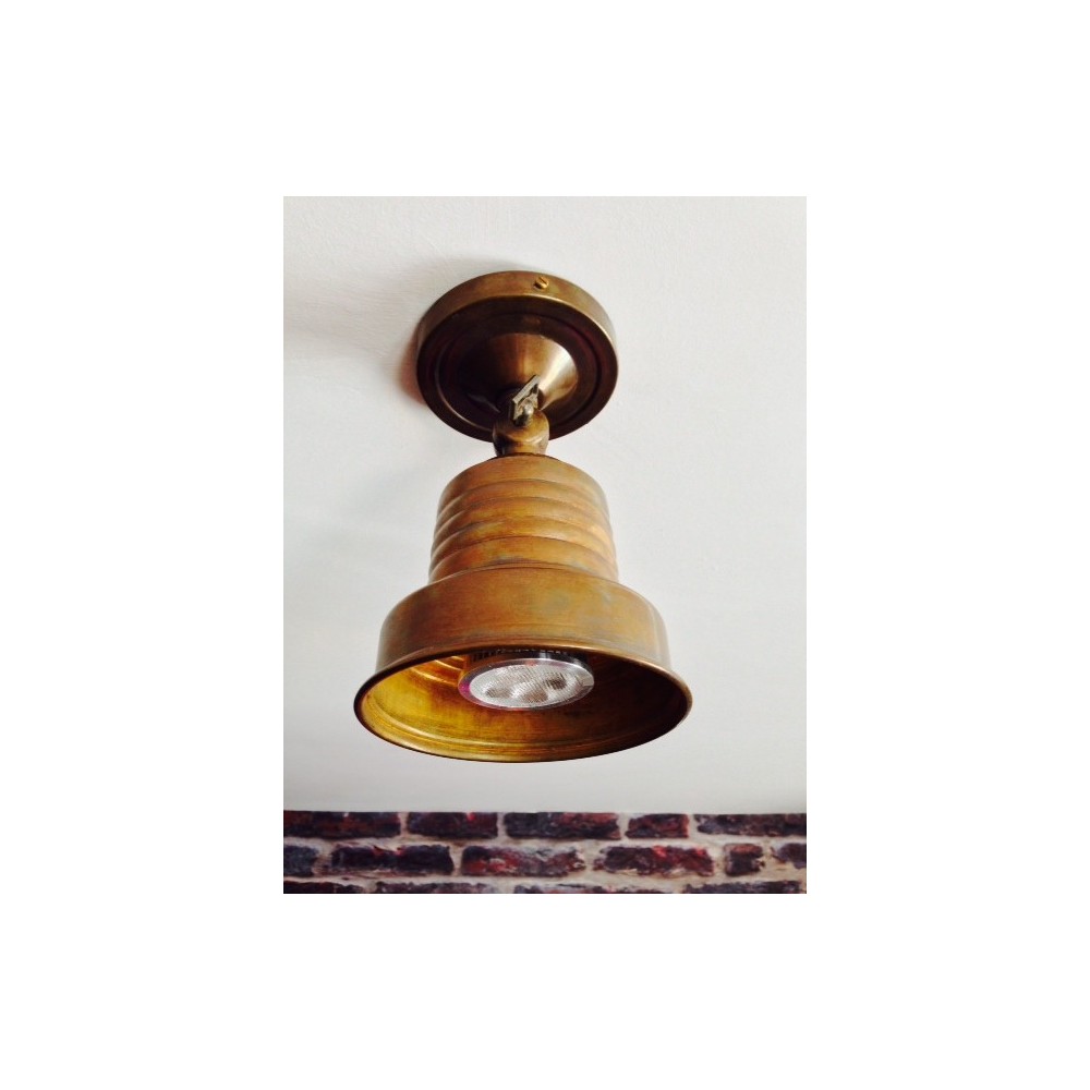 Industrial Wall Mount Light Smithers Lighting £119.00 Spun Brass product_features