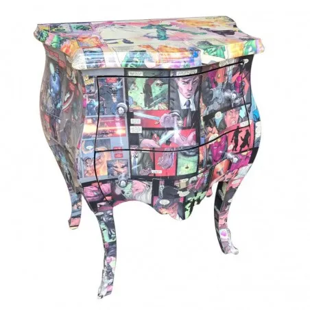 Decoupage Comic Book Chest Bombe Smithers Archives £395.00 Hallway Fir Wood product_features