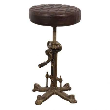 Industrial Leather Bar Stool Industrial Furniture Smithers of Stamford £220.00 Store UK, US, EU, AE,BE,CA,DK,FR,DE,IE,IT,MT,N...