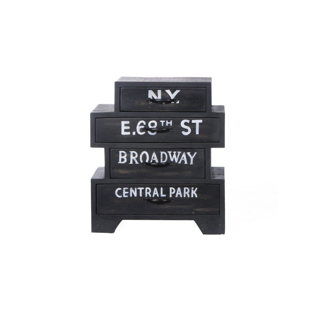 Bronx Stacked Chest Of Drawers Smithers Vintage Furniture £470.00 Bedroom Mango Wood Recycled Steel product_features