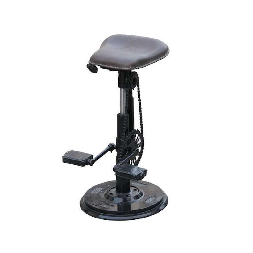 Bicycle Saddle Bar Stool Adjustable Seat, 48 Inch Saddle Bar Stools