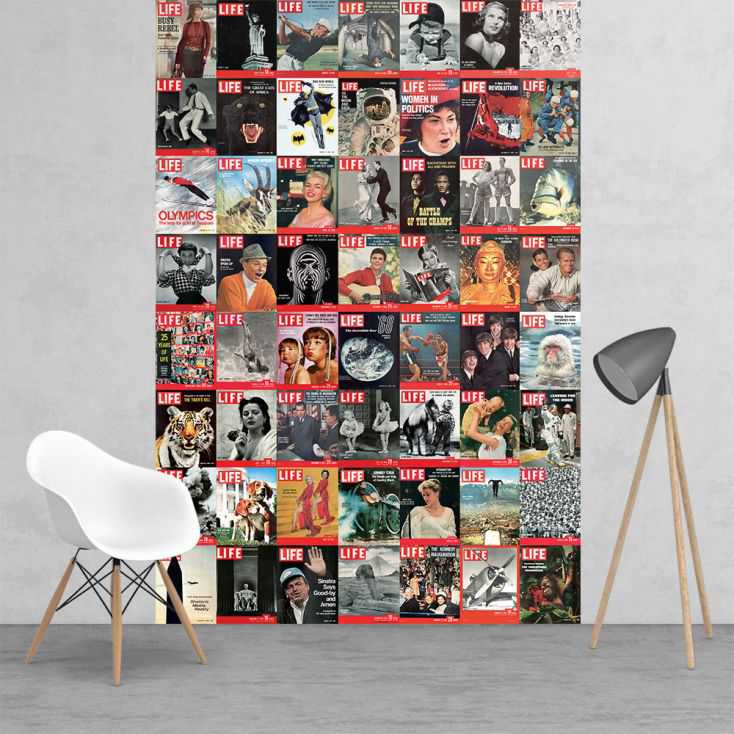 Life Magazine Vintage Wall mural Wallpaper Smithers of Stamford £16.25 Store UK, US, EU, AE,BE,CA,DK,FR,DE,IE,IT,MT,NL,NO,ES,SE