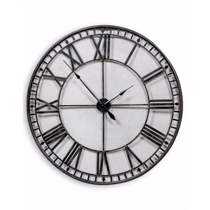 Large Silver Skeleton Clock • UK, US & Canada