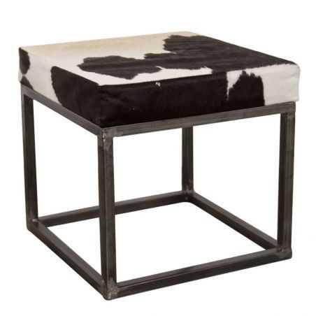 Cowhide Stool Smithers Archives Smithers of Stamford £225.00 Store UK, US, EU, AE,BE,CA,DK,FR,DE,IE,IT,MT,NL,NO,ES,SE