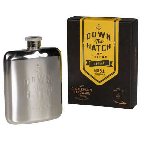 Down The Hatch Hip Flask Retro Gifts  £41.00 Store UK, US, EU, AE,BE,CA,DK,FR,DE,IE,IT,MT,NL,NO,ES,SE