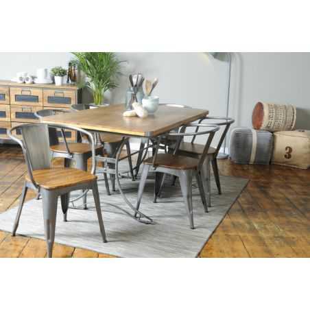 Helsing Industrial Dining Table Industrial Furniture Smithers of Stamford £800.00 Store UK, US, EU, AE,BE,CA,DK,FR,DE,IE,IT,M...