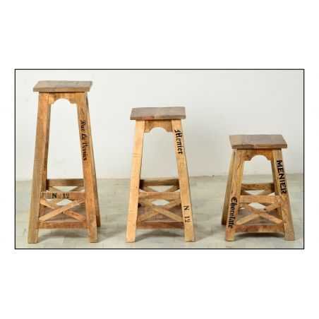 Menier Chocolate Wood Bar Stools Vintage Bar Stools Smithers of Stamford £222.50 Store UK, US, EU, AE,BE,CA,DK,FR,DE,IE,IT,MT...