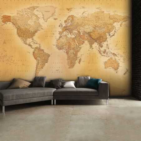 Vintage World Map Wallpaper Wallpaper Smithers of Stamford £59.50 Store UK, US, EU, AE,BE,CA,DK,FR,DE,IE,IT,MT,NL,NO,ES,SE