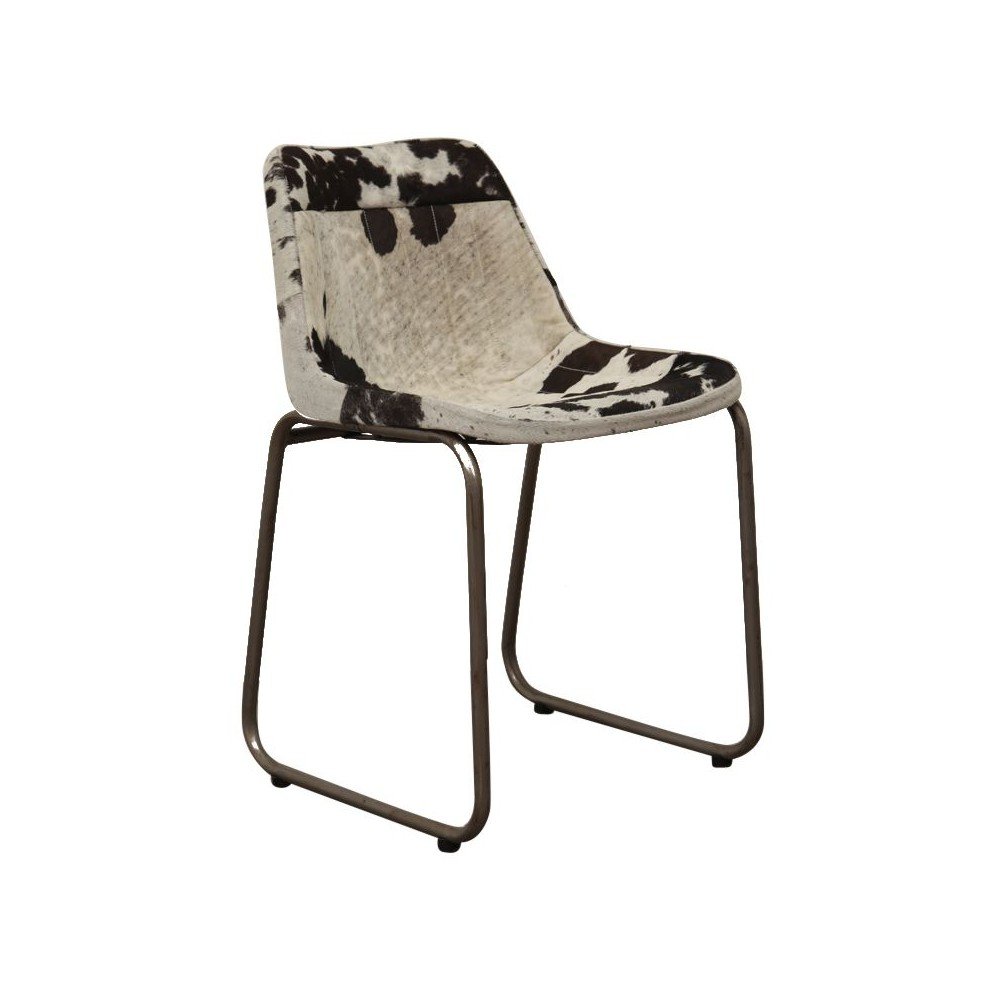 Leather Industrial Cowhide Dining Chair Smithers Archives £300.00 Dining Room Iron product_features
