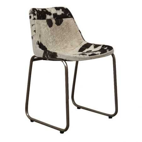 Leather Industrial Cowhide Dining Chair Smithers Archives Smithers of Stamford £222.50 Store UK, US, EU, AE,BE,CA,DK,FR,DE,IE...