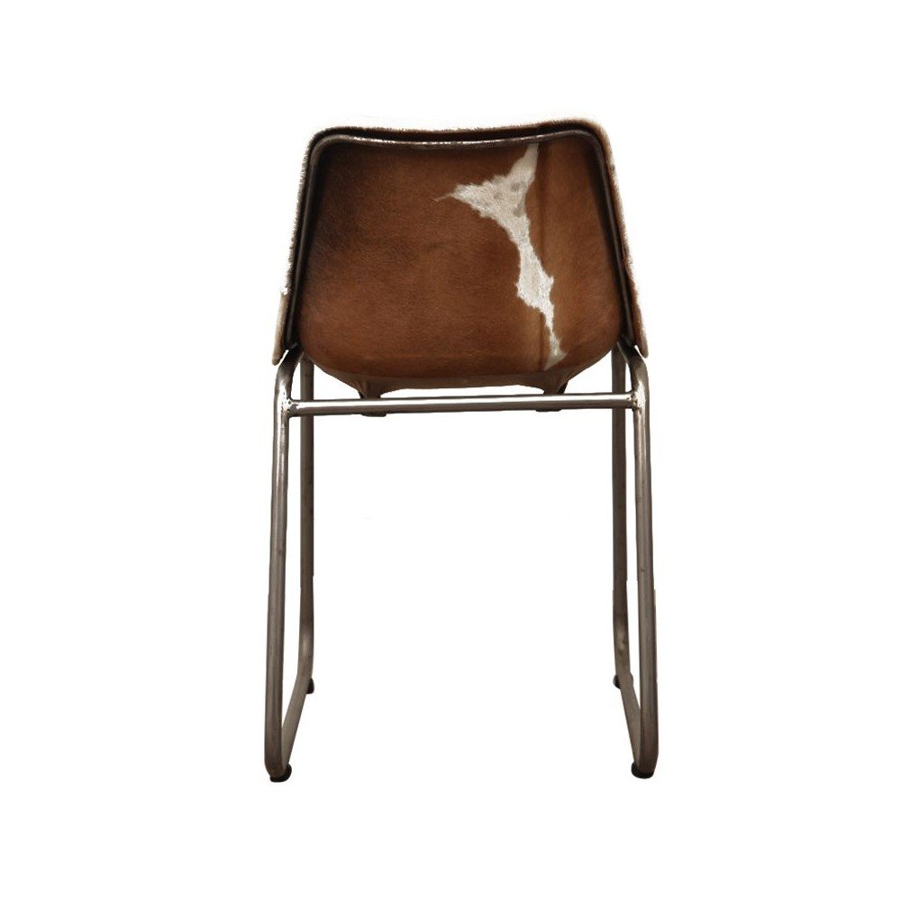 Leather Industrial Cowhide Dining Chair Smithers Archives £300.00 Dining Room Iron product_features