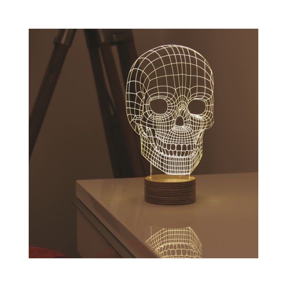 3D Skull Table Lamp – Unique Gift Idea for Bedrooms, or Gothic Interiors Lighting £119.00