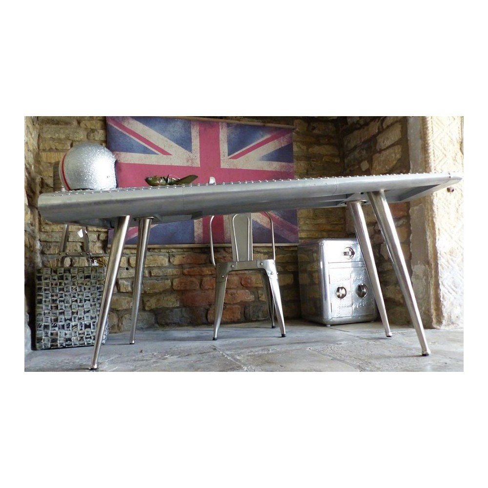 Aviator Wing Desk Smithers Archives £992.00 Aluminium product_features