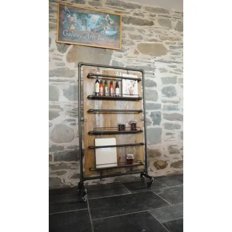 Reclaimed Wide Storage Rack Smithers Reclaimed Wood Furniture &pound;275.00 Bar Reclaimed Boat Wood Recycled Steel product_features