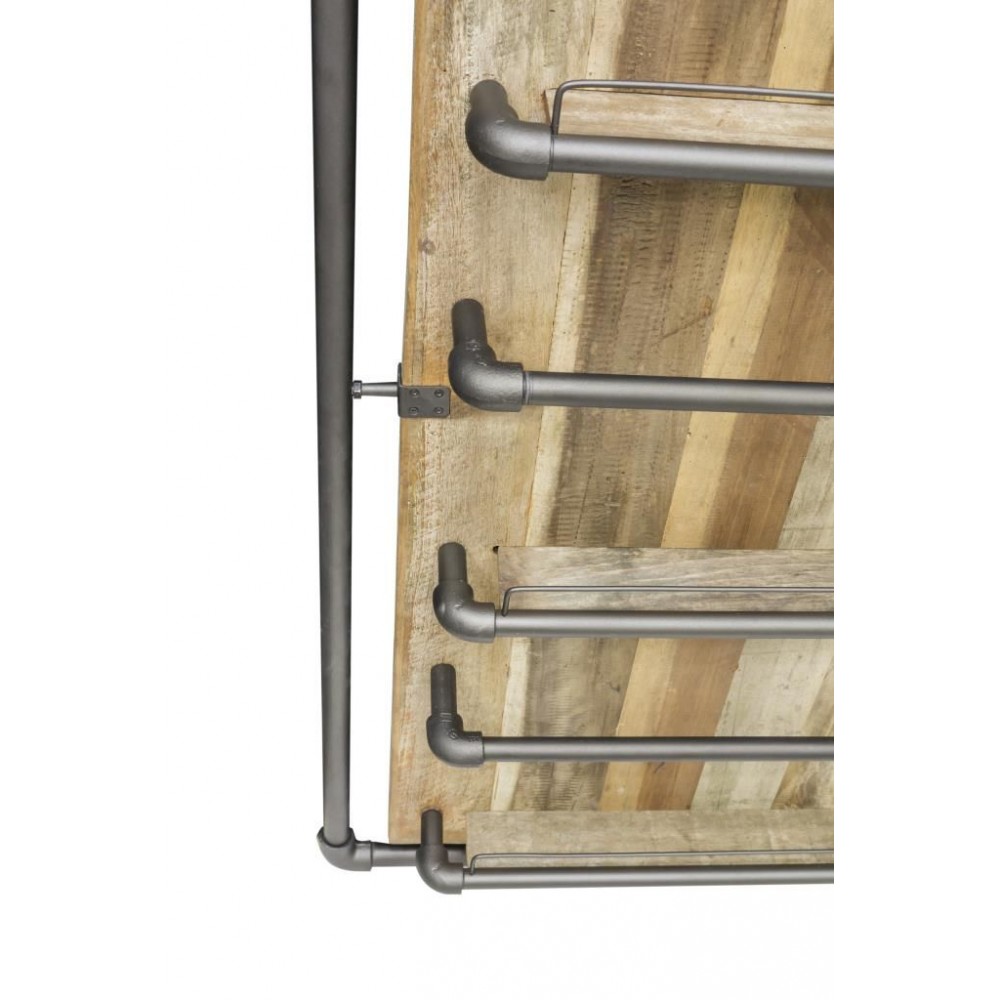 Reclaimed Wide Storage Rack Smithers Reclaimed Wood Furniture £275.00 Bar Reclaimed Boat Wood Recycled Steel product_features