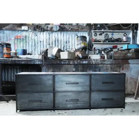 Industrial TV Stand Smithers TV Units £1,432.00 Living Room Reclaimed Boat Wood Reclaimed Steel product_features