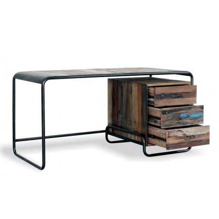 Reclaimed Wood Computer Desk Office Smithers of Stamford £1,166.25 Store UK, US, EU, AE,BE,CA,DK,FR,DE,IE,IT,MT,NL,NO,ES,SE