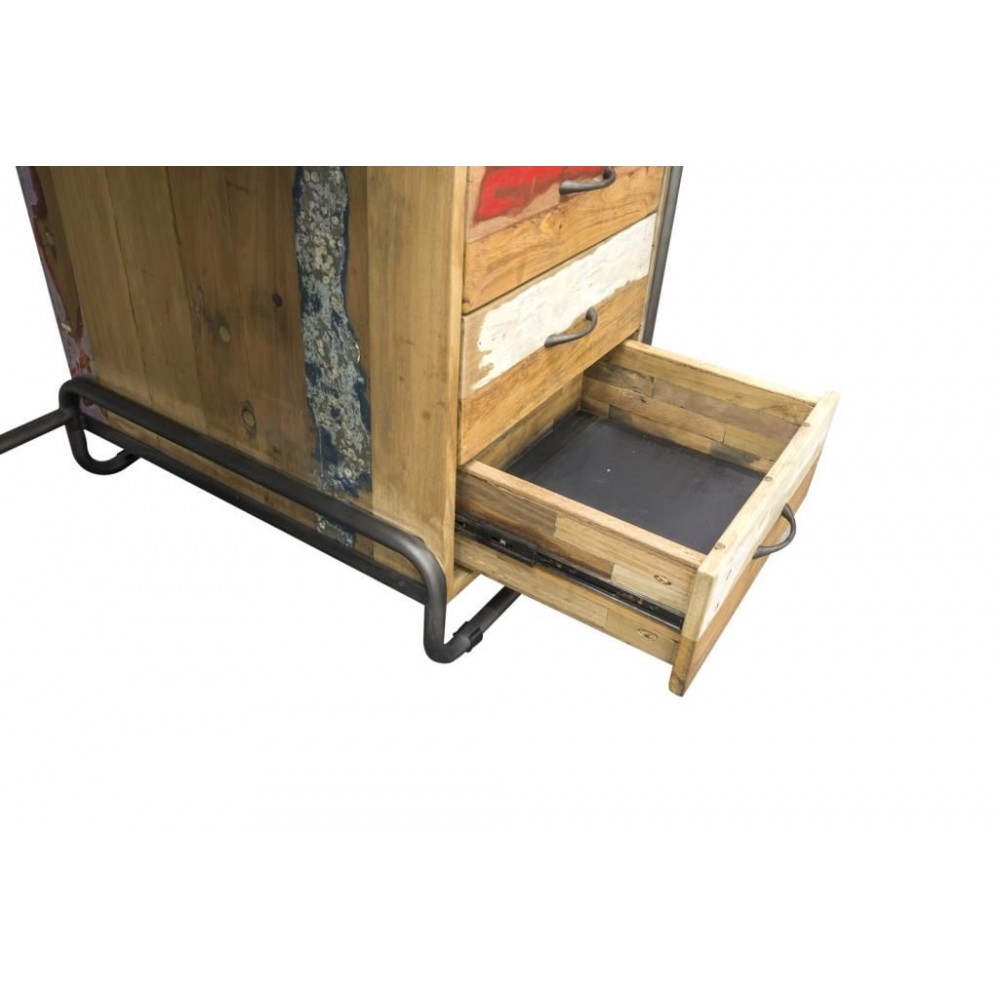 Reclaimed Wood Computer Desk Smithers Office £1,069.00 Office Reclaimed Boat Wood Recycled Steel product_features
