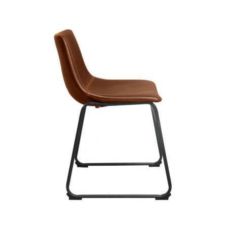 Industrial Leather Dining Chair Chairs Smithers of Stamford £356.00 Store UK, US, EU, AE,BE,CA,DK,FR,DE,IE,IT,MT,NL,NO,ES,SE