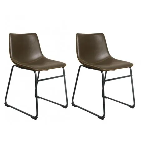 Industrial Leather Dining Chair Smithers Chairs £326.00 All Rooms Steel product_features
