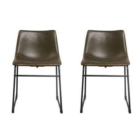 Industrial Leather Dining Chair Chairs Smithers of Stamford £356.00 Store UK, US, EU, AE,BE,CA,DK,FR,DE,IE,IT,MT,NL,NO,ES,SE